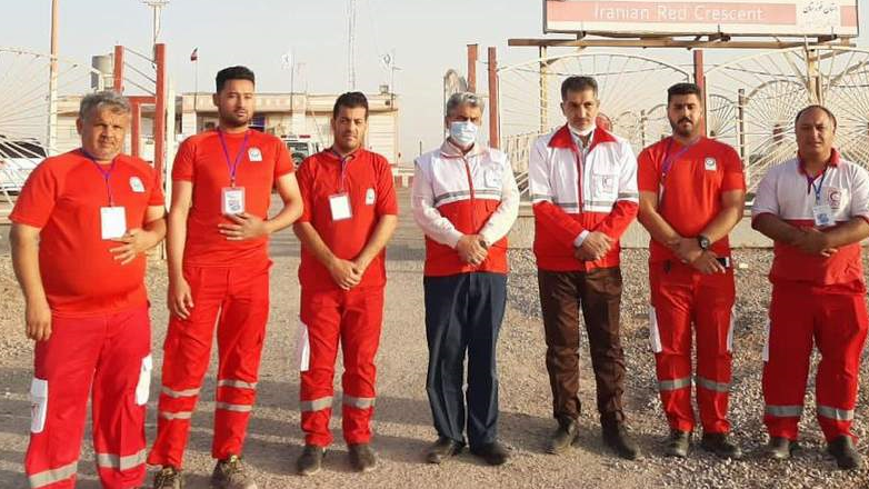 بازدید مدیر عامل جمعیت هلال احمر استان خوزستان از پایگاه های امداد و نجات و پست های نوروزی شهرستان های آبادان و خرمشهر